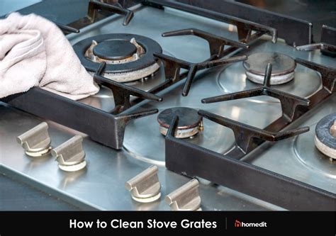 how to clean greasy stove grates